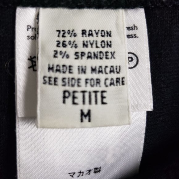 Eddie Bauer Women's Size Petite Medium Black Casual Stretch Maxi Skirt - Picture 3 of 4